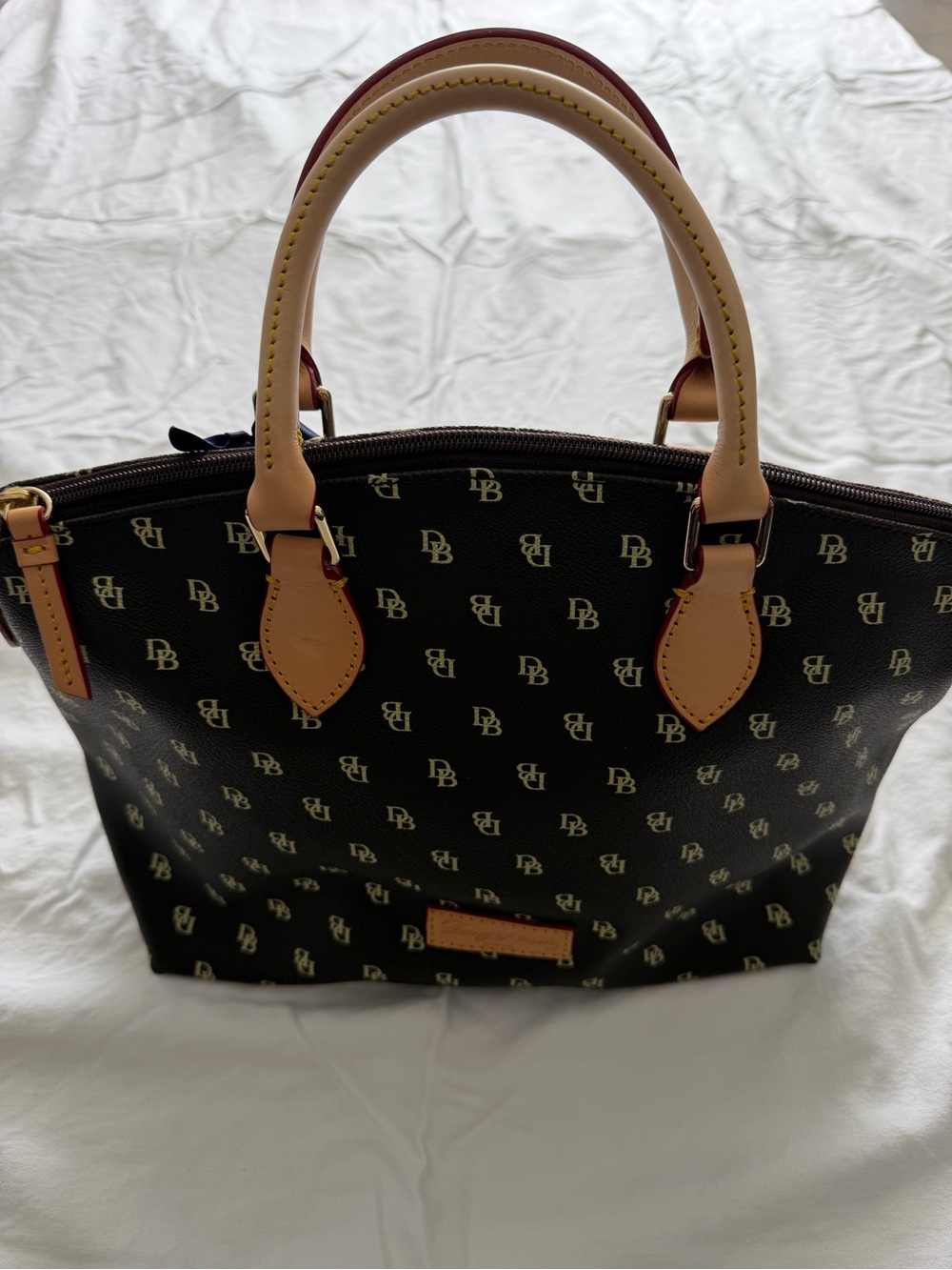 Dooney & Bourke Gretta Domed Satchel – Brown Vintage Leather Look | NWT